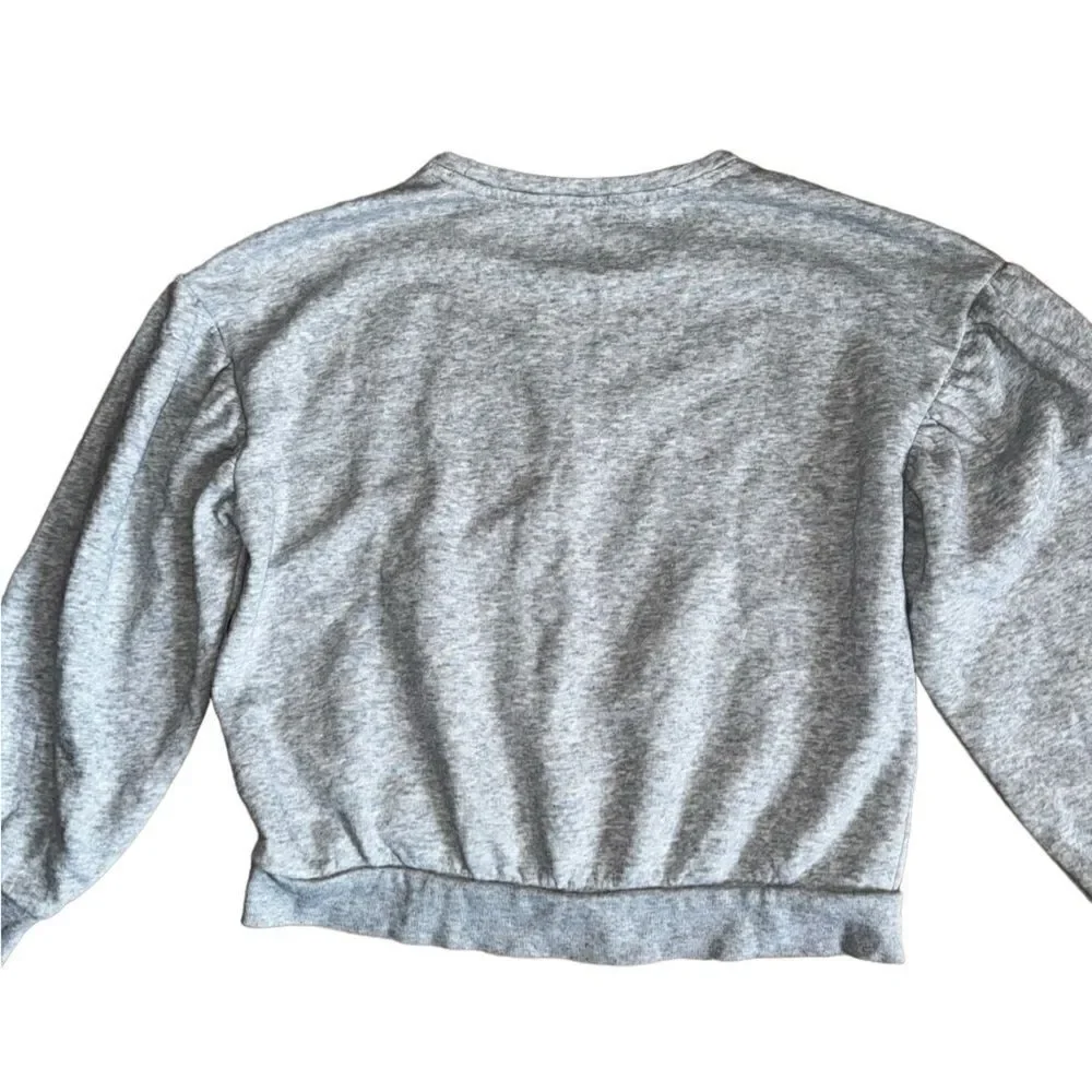 GAP Kids Girls Relaxed Crewneck Sweatshirt GAP 1969 in Grey Silver Size Xl (12)